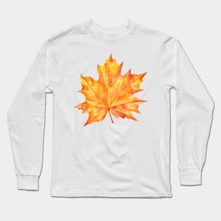 Orange leaf Long Sleeve T-Shirt